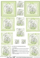 Fluttery Butterfly with Daisies - Twisted Pyramage sheet