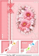 A Touch of Elegance Flowers, Pearls and Lace 8 x 8 Scalloped Corner Topper