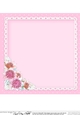 A Touch of Elegance Flowers, Pearls and Lace 8x8 matching insert