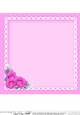 A Touch of Elegance Flowers, Pearls and Lace 8x8 matching insert