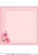 A Touch of Elegance Flowers, Pearls and Lace 8x8 matching insert