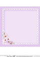 A Touch of Elegance Flowers, Pearls and Lace 8x8 matching insert