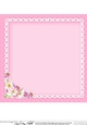 A Touch of Elegance Flowers, Pearls and Lace 8x8 matching insert