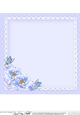 A Touch of Elegance Flowers, Pearls and Lace 8x8 matching insert