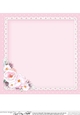 A Touch of Elegance Flowers, Pearls and Lace 8x8 matching insert