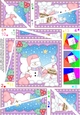 Christmas Twisted Spiral Side Stacker Snowman Oli