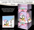 3D Large Christmas Cracker Box - Pip Penguin has an Xmas Tree