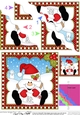 Christmas Snowball Sam Wavey Corner Stacker