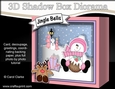 3D Christmas Diorama Shadow Box Card Mini Kit - Snowman Rio has an Xmas Pudding