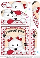 Fan Pyramage Topper - Love, Romance, Valentine- Little Westie Dog