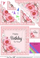 A Touch of Elegance Birthday Flowers Pearls and Lace Scalloped Corner Stacker