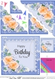 A Touch of Elegance Birthday Flowers Pearls and Lace Scalloped Corner Stacker