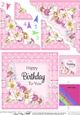 A Touch of Elegance Birthday Flowers Pearls and Lace Scalloped Corner Stacker