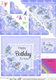 A Touch of Elegance Birthday Flowers Pearls and Lace Scalloped Corner Stacker