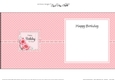 A Touch of Elegance Birthday Flowers Pearls and Lace square landscape insert