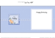 A Touch of Elegance Birthday Flowers Pearls and Lace square landscape insert
