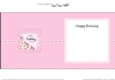 A Touch of Elegance Birthday Flowers Pearls and Lace square landscape insert
