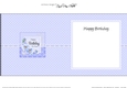 A Touch of Elegance Birthday Flowers Pearls and Lace square landscape insert