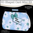 3D Shaped Card Kit - Pretty Floral Clutch Bag