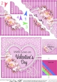 A Touch of Elegance Valentines Day Flowers, Lace & Pearls - Scalloped Corner Stacker