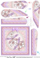 Dreamy Dragonflies Quick Card with Fan Pyramage Topper