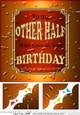 8 x 8 Birthday to my OTHER HALF Beer Label Scalloped corner Topper