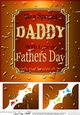 8 x 8 To a Special DADDY on Fathers Day Beer Label Scalloped corner Topper