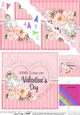 A Touch of Elegance Valentines Day Flowers, Lace & Pearls - Scalloped Corner Stacker