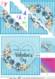 A Touch of Elegance Valentines Day Flowers, Lace & Pearls - Scalloped Corner Stacker