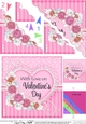 A Touch of Elegance Valentines Day Flowers, Lace & Pearls - Scalloped Corner Stacker