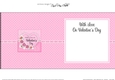 A Touch of Elegance Valentines Day Flowers, Lace & Pearls - square landscape insert