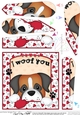 Fan Pyramage Topper - Love, Romance, Valentine- Little Boxer Dog