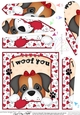Fan Pyramage Topper - Love, Romance, Valentine- Little Boxer Dog