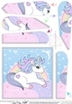 Cute Little Unicorn Fan Pyramage Topper
