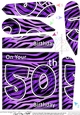 Fun Zebra Striped 50th Birthday Fan Pyramage Topper