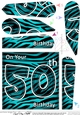 Fun Zebra Striped 50th Birthday Fan Pyramage Topper