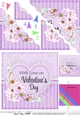 A Touch of Elegance Valentines Day Flowers, Lace & Pearls - Scalloped Corner Stacker
