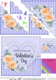 A Touch of Elegance Valentines Day Flowers, Lace & Pearls - Scalloped Corner Stacker
