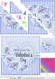 A Touch of Elegance Valentines Day Flowers, Lace & Pearls - Scalloped Corner Stacker