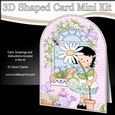 3D Shaped Card Kit - Country Cottage Girlz Suzi