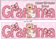 Large DL Happy Birthday GREAT GRANDMA 3D decoupage with Livvy Bear