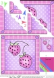 Sweet Treats Strawberries - Scallop Corner side stacker Topper