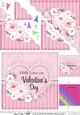 A Touch of Elegance Valentines Day Flowers, Lace & Pearls - Scalloped Corner Stacker