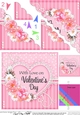 A Touch of Elegance Valentines Day Flowers, Lace & Pearls - Scalloped Corner Stacker