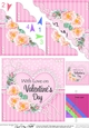 A Touch of Elegance Valentines Day Flowers, Lace & Pearls - Scalloped Corner Stacker