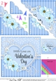 A Touch of Elegance Valentines Day Flowers, Lace & Pearls - Scalloped Corner Stacker