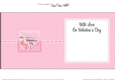 A Touch of Elegance Valentines Day Flowers, Lace & Pearls - square landscape insert