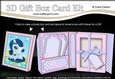 3D Cute Little Pony Gift Box Card Kit 3d Decoupage