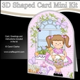 3D Shaped Card Kit - Country Cottage Girlz Liz