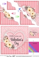 A Touch of Elegance Valentines Day Flowers, Lace & Pearls - Wavey Corner Stacker